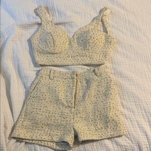 Sparkling Cream Two-Piece Set
